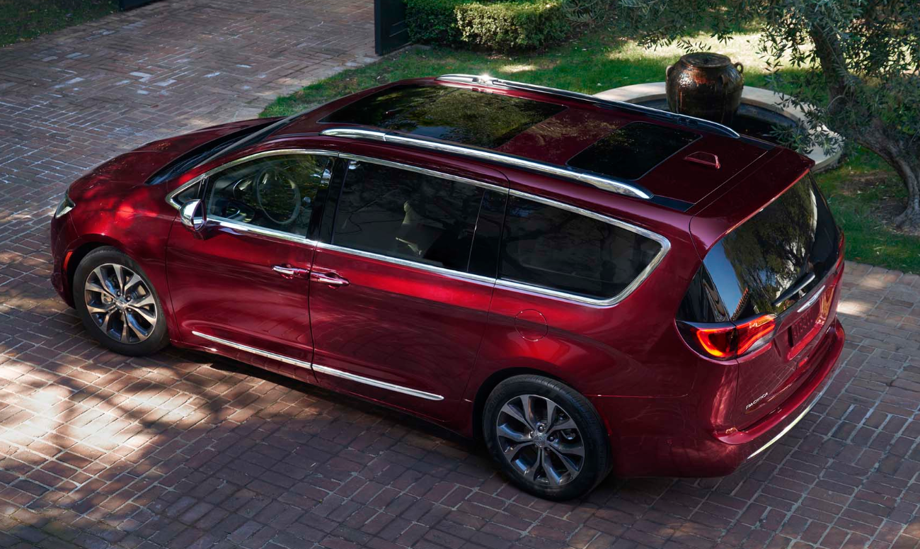 2019 Chrysler Pacifica Red Exterior Top View Picture
